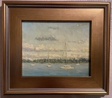 Levent Deparis California Impressionist Plein Air Oil Painting 8x10- Listed picture