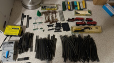 N Scale Train Cars and Track Lot picture