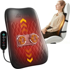 2026 Ultra-Slim Shiatsu Back Massager with Heat, Up-Down 4D Roller, 10 Massage N picture