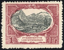 Liechtenstein Stamps # 69 MH VF Scott Value $55.00 picture