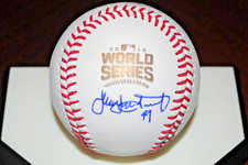 JAKE ARRIETA SIGNED OMLB 2016 WORLD CHAMPS SCRIPTED W/#49 UNIFORM NUMBER PSA/DNA picture