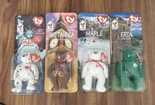 McDonalds Ty Beanie Babies International Bears Set 4 picture