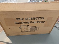 Vevor 2 1/2 HP Swimming Pool Pump w/ 2 Speed Motor Strainer Basket picture