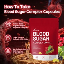 VIVONU Blood Sugar Complex 1-3 Pack 240 Softgels Each Berberine picture