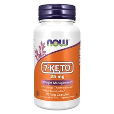 NOW FOODS 7-KETO 25 mg 90 Veg Capsules picture