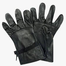 USGI D3A Black Leather Light Duty Gloves Size 2 – Military Issue Cattlehide picture