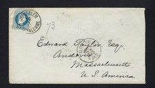 AUSTRIAN POST OFFICE COVER JERUSALEM, 10 Soldi stamp tied to Cover GERUSALEMME picture