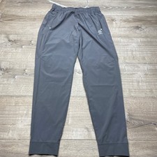 Umbro Track Pants Mens M Grey Zipper Pockets Cuffs Soccer Athletic Training picture
