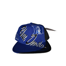 Vintage Duke Blue Devils Hat Logo 7 90’s Snapback Blue Black Adjustable Rare picture