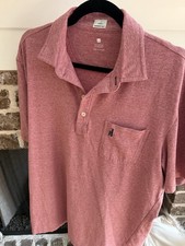 Johnnie-O Men's Red Polo Shirt L Short Sleeve Chest Pocket Embroidered picture