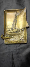 ANTIQUE BRASS ASHTRAY TRAY 