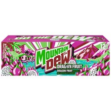 Mountain Dew Soda Dragon Fruit 12 fl oz, 12 Count picture
