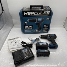 HERCULES 20V Brushless Drill/Driver, 1 5Ah, 1 2.5ah, Case, Charger picture