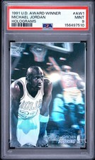 1991 Upper Deck Award Winner Michael Jordan #AW1 Silver Holograms PSA 9 MINT 🔥 picture