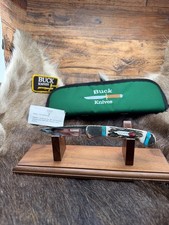 Buck WBC 532 Knife Stag Handle Stainless Blade & Feature Leather Sheath Mint Box picture
