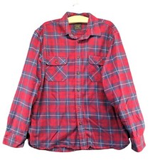 Jachs Mfg. Men's Button-Up Flannel Shirt Multi XL Long Sleeve Check Pockets picture