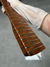 New stainless Large 22Fret Satin Roasting flame maple electric guitar neck picture