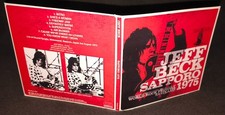 Jeff Beck Sapporo 1975 Gate Fold CD NEW picture