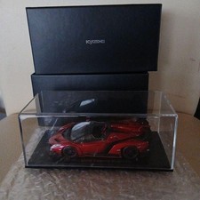 Kyosho 1/43 Lamborghini Veneno Roadster Diecast Red Metallic Model picture