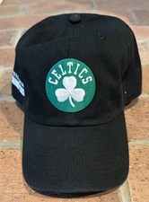 Boston Celtics Hat Strap Back Mens OSFA Black 2024 NBA Champs 47 Clean Up picture