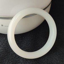 Certified 51-52mm White Natural HeTian Nephrite Jade Bangle Bracelet picture