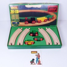 Brio Wooden Railway Starter Set 33115 Sweden Circle Train Track Vintage Magnetic picture