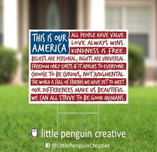This Is Our America - Inspirational Double-Sided 18x24