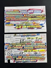 🔥 Bruce Buffer UFC 257 Hand-Signed Intro Cards – Authenticated–Rare Collectible picture