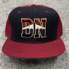 Denver Nuggets Hat Fitted Cap 7 1/4 NBA Basketball 90s Vintage New Era Blue DN picture