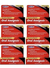 6 Oral Analgesic Gel Maximum Strength Toothache Pain Relief 0.42 oz. Exp.06/2028 picture