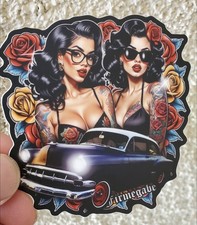 Vintage Lowrider Sticker 1954 Chevy Decal 3