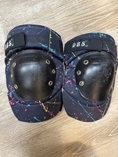 DBS Dr Bone Savers Vintage Knee Pads Splatter Paint 1980s SkateboardingRARE picture