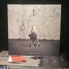Taylor Momsen Signed Dear God Vinyl LP The Pretty Reckless Amoeba Autograph picture