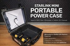 Starlink Mini Portable Case & Battery Power Solution | Apache 3800 - Milwaukee o picture