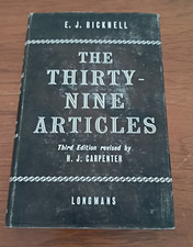 The Thirty-Nine Articles by E.J. Bicknell 1955 3rd Edition HC DJ picture