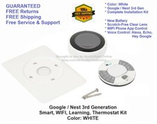 SALE: Google Nest 3rd Generation Learning Thermostat WIFI Smart WHITE T3017US picture