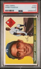 1955 Topps Sandy Koufax #123 PSA 2 picture