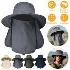 Home Prefer Outdoor UPF50+ Mesh Sun Hat Fishing Hat Safari Cap with Neck Flap picture