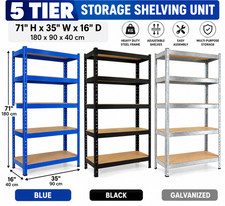 5 Tier Heavy Duty Garage Storage Shelving Unit 71