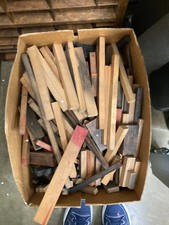 Letterpress furniture, mixed sizes, 23 pounds picture