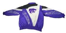 VTG 90S Puffer JACKET Kansas State Wildcats Hooded Mens Size Large picture