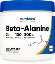 Nutricost Beta Alanine Powder 300 Grams - Pure Beta-Alanine picture