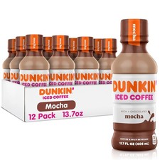 Dunkin Donuts Iced Coffee, Mocha 13.7 Fluid Ounce (Pack of 12)   picture