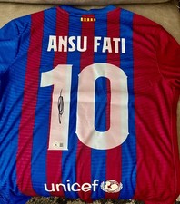 Ansu Fati Signed Nike Jersey Beckett BAS Barcelona Autograph picture