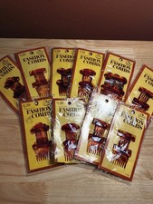 Vtg 1975 Goody Kant-Slip Fashion Combs Faux Tortoiseshell NOS Lot of 10 Cards picture