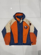 Vintage NHL New York Islanders Starter Pull Over Puffer Jacket Men’s Size L picture