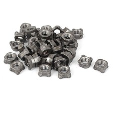 Weld Nuts M8 Square UNC Carbon Steel Machine Screw Gray 40sets picture
