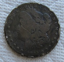 1895-S $1 Morgan Silver Dollar Rare Key Date San Francisco Damaged Hole Filler picture