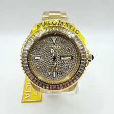 Invicta Grand Diver Men’s 47mm Automatic 300m Gold-Tone Pavé Crystal Dial picture