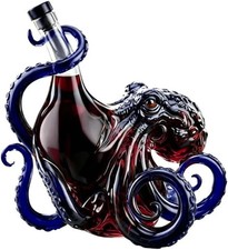 The Krakeen Black Spiced Rum Octopus Whiskey Decanter 350ml Decorative Bottle picture